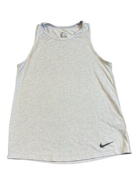 Nike Dri-FIT Women's High Neck Training Tank Top Gray Heather XS Workout